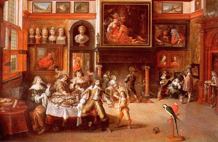 Frans Francken II Gastmahl im Hause des Burgermeisters Rockox Norge oil painting art